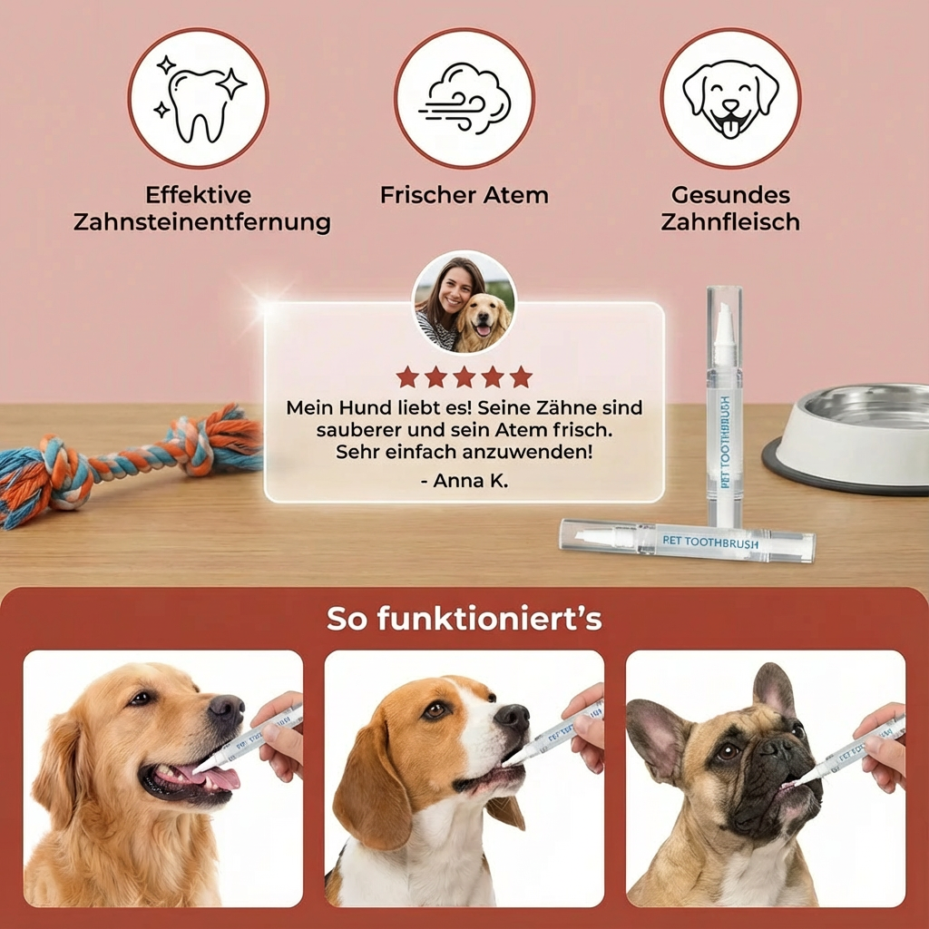 Zahnpflege-Stift für Haustiere – für Hunde & Katzen