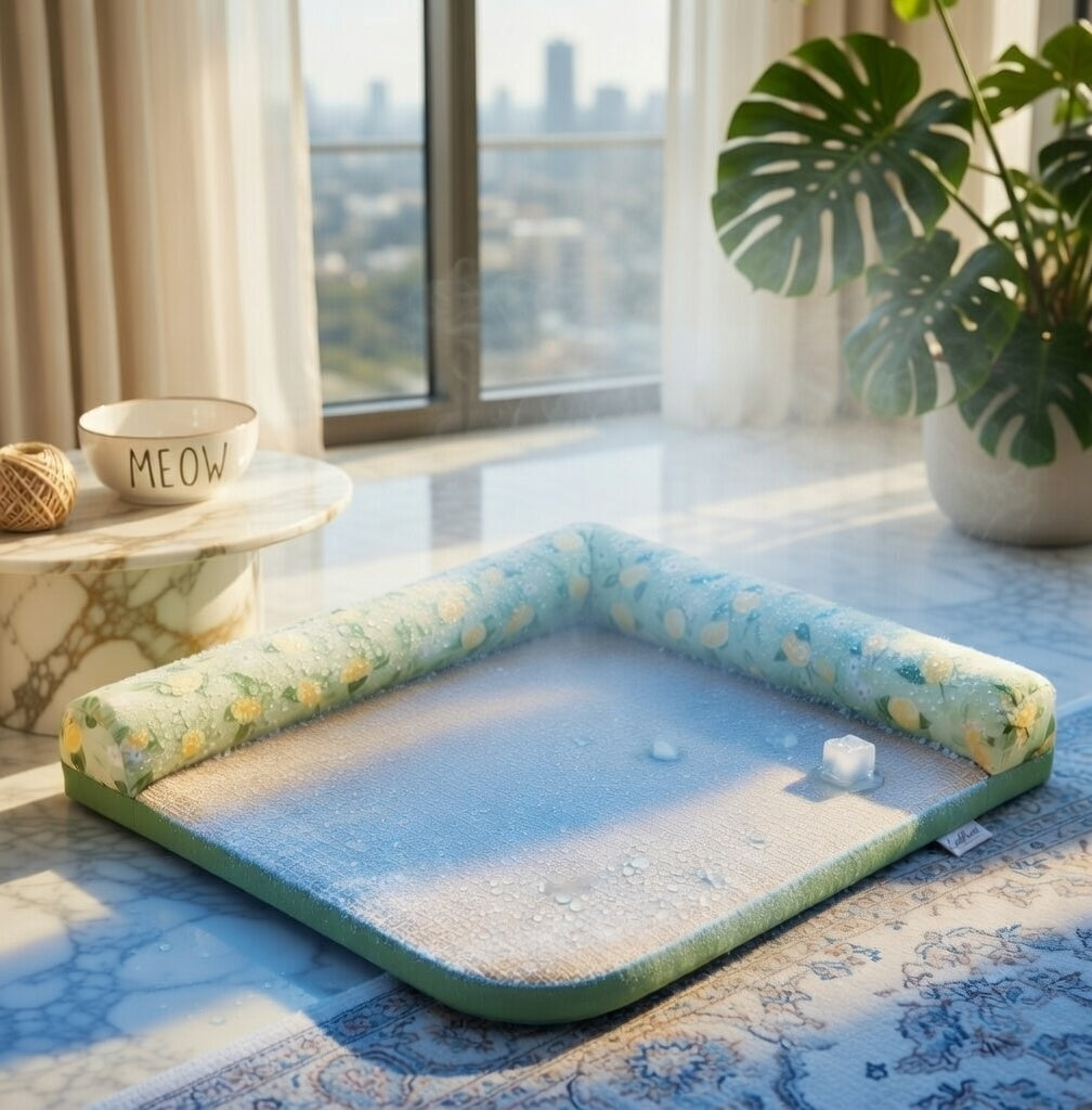 Kühlmatte Katze – selbstkühlend & waschbar für Katzen & Hunde