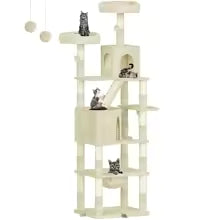 Katzenkratzbaum XXL 208 cm – Katzenturm & Kratzsäulen