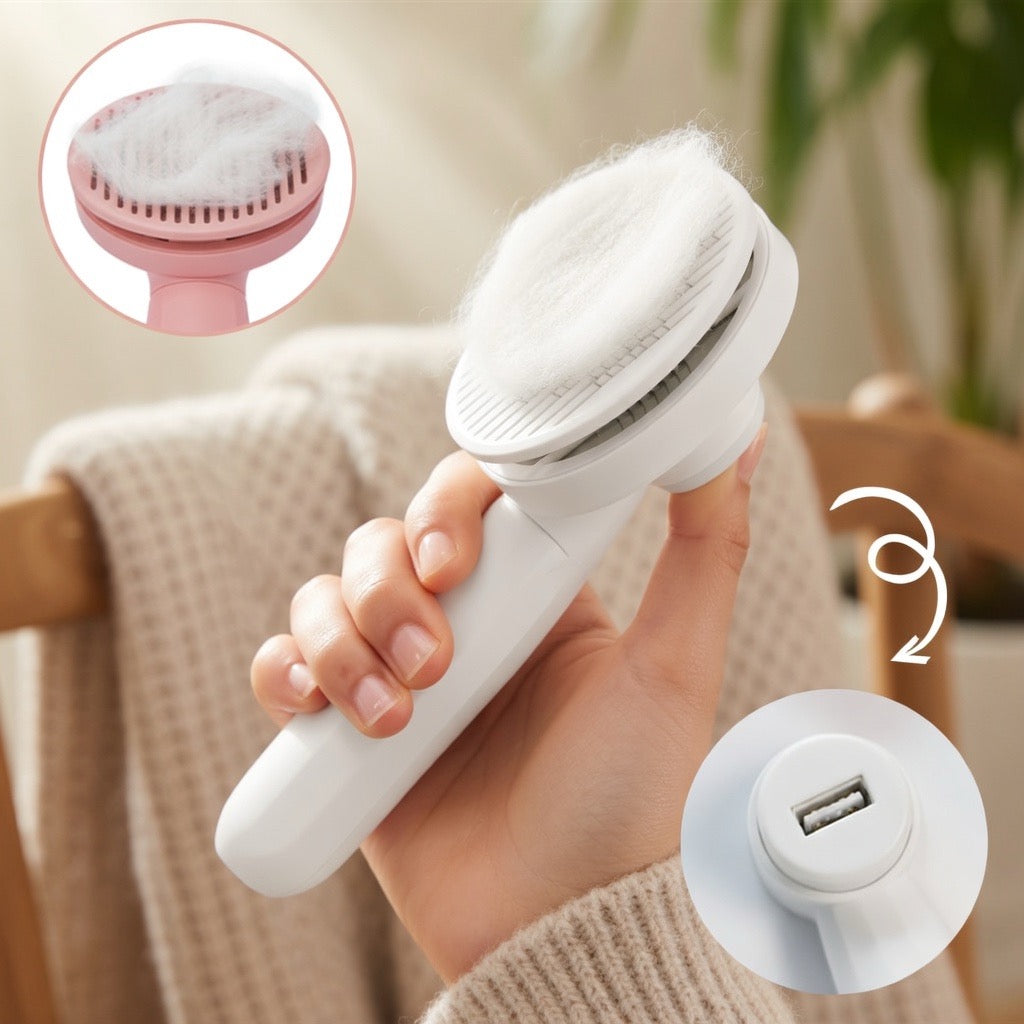 Fellpflegebürste für Hunde & Katzen – selbstreinigend