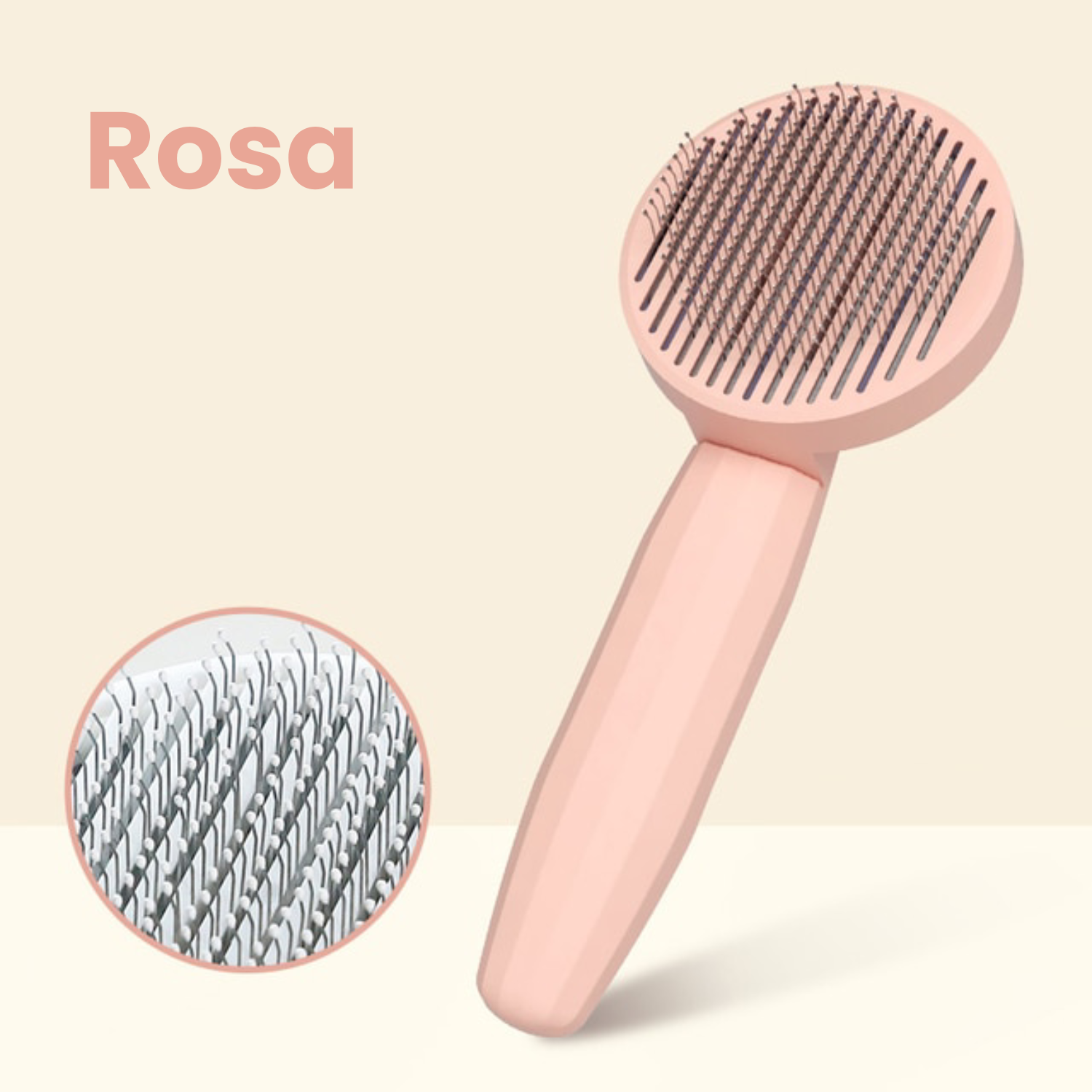 Fellpflegebürste für Hunde & Katzen – selbstreinigend