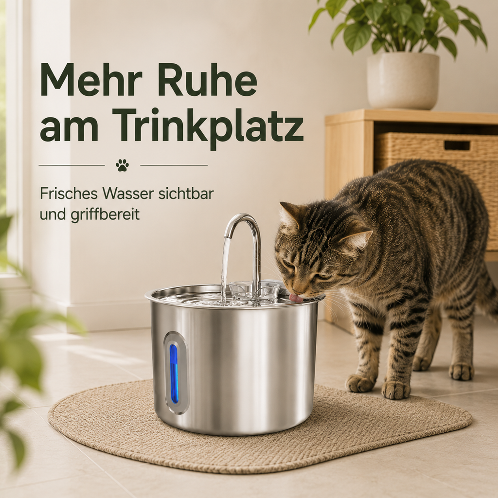 Katzen Trinkbrunnen – Frisches Wasser automatisch