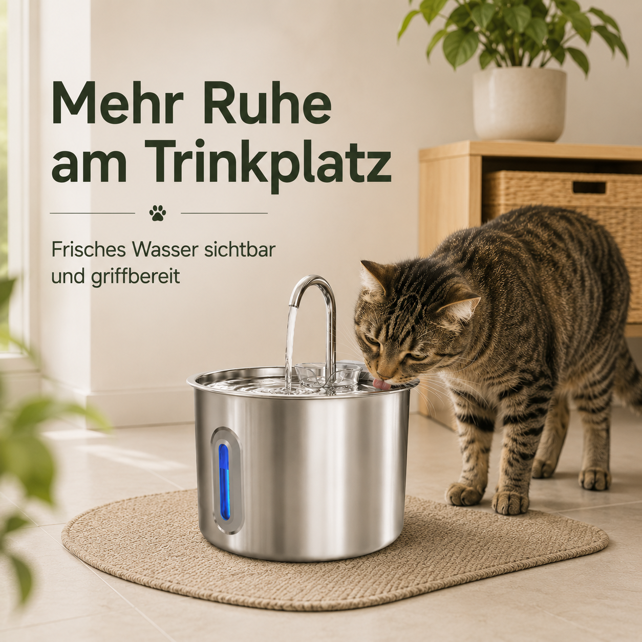 Katzen Trinkbrunnen – Frisches Wasser automatisch