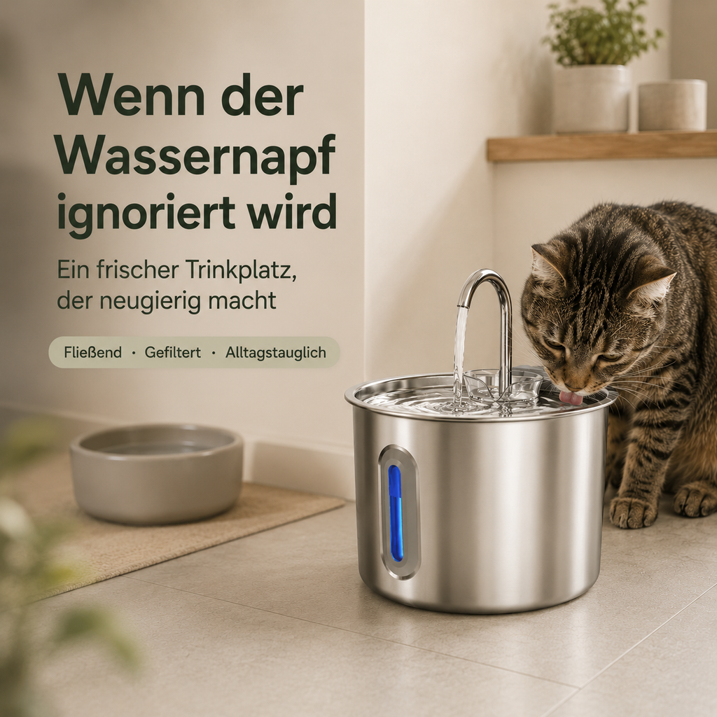 Katzen Trinkbrunnen – Frisches Wasser automatisch