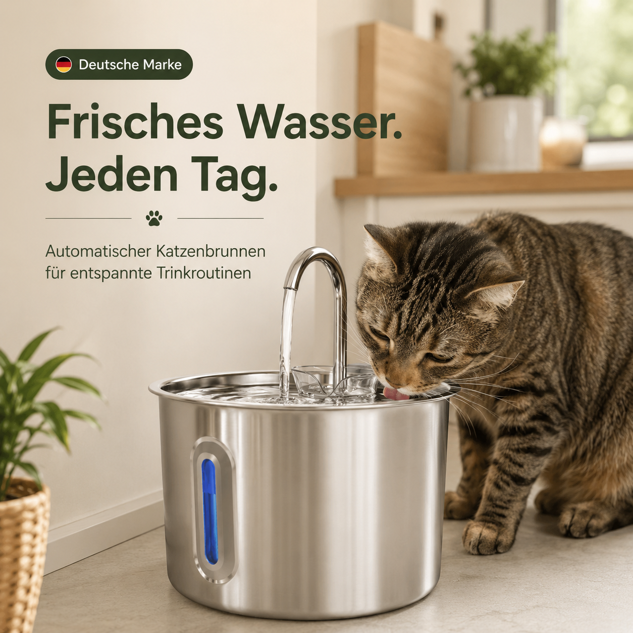 Katzen Trinkbrunnen – Frisches Wasser automatisch