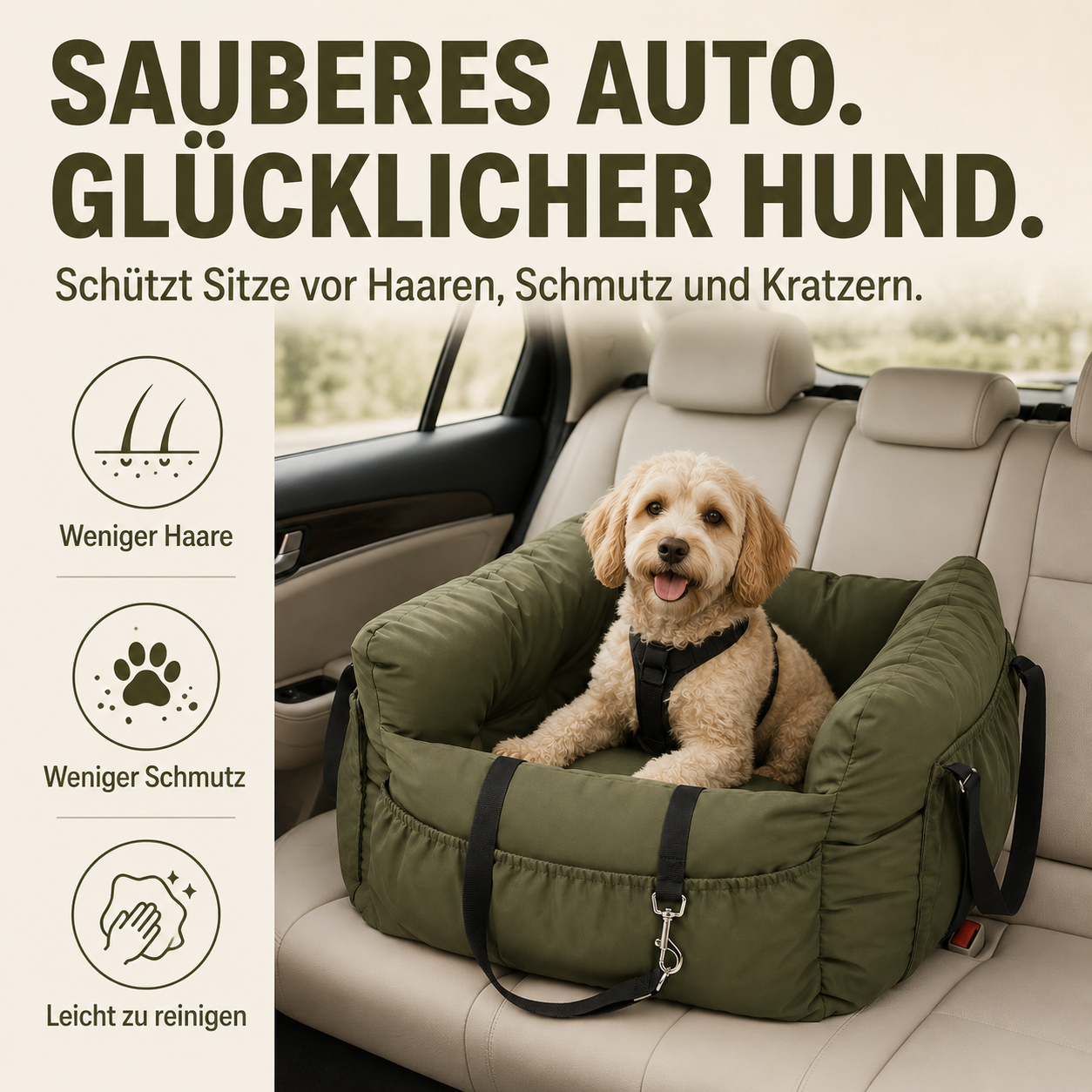 Autositz für Hunde – sicherer Platz für Autofahrten