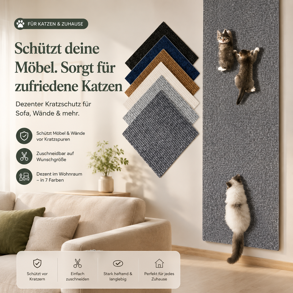 Katzen Kratzschutz für Sofa & Möbel – Zuschneidbar