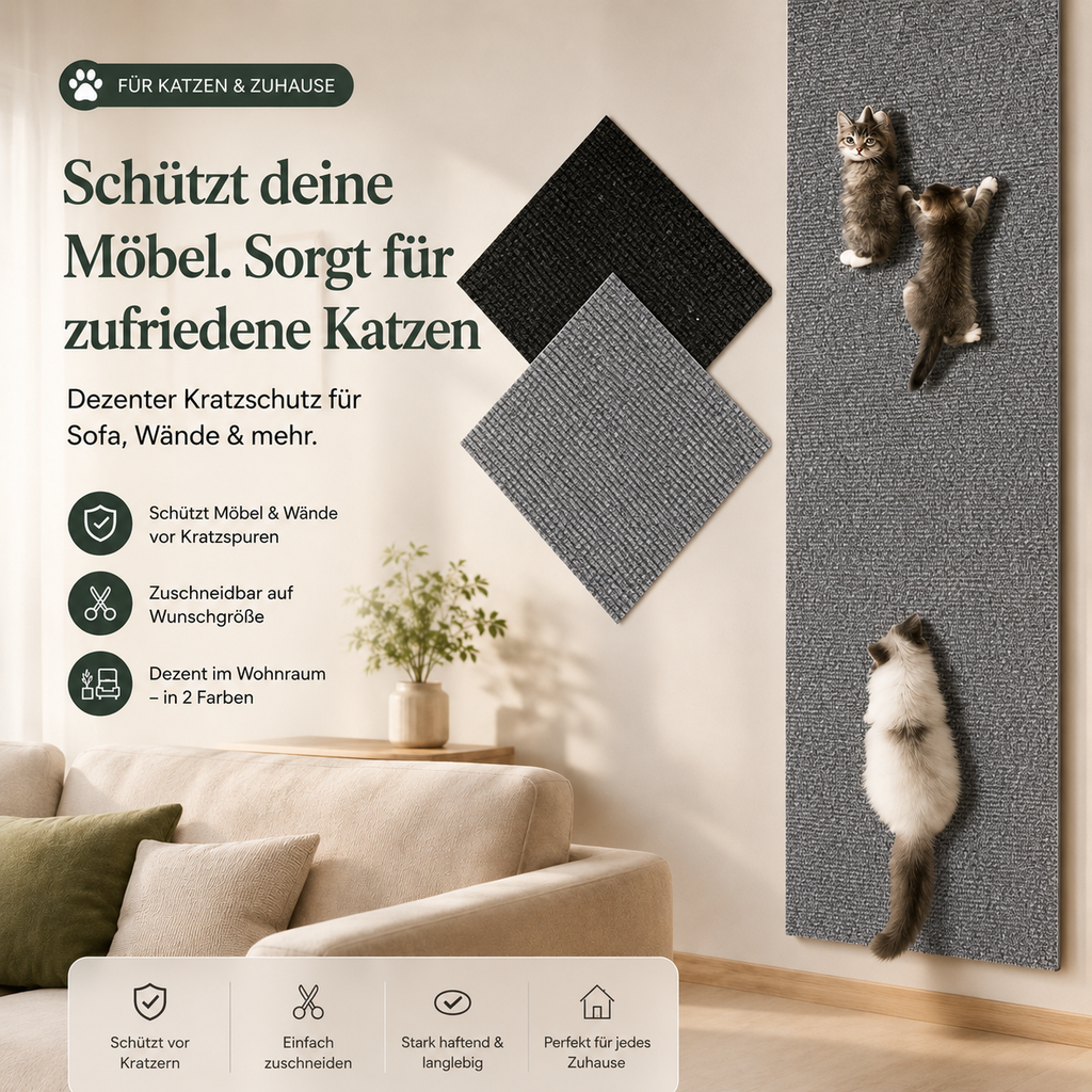 Katzen Kratzschutz für Sofa & Möbel – Zuschneidbar