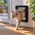 Katzenklappe für Türen – 4-Wege Haustierklappe