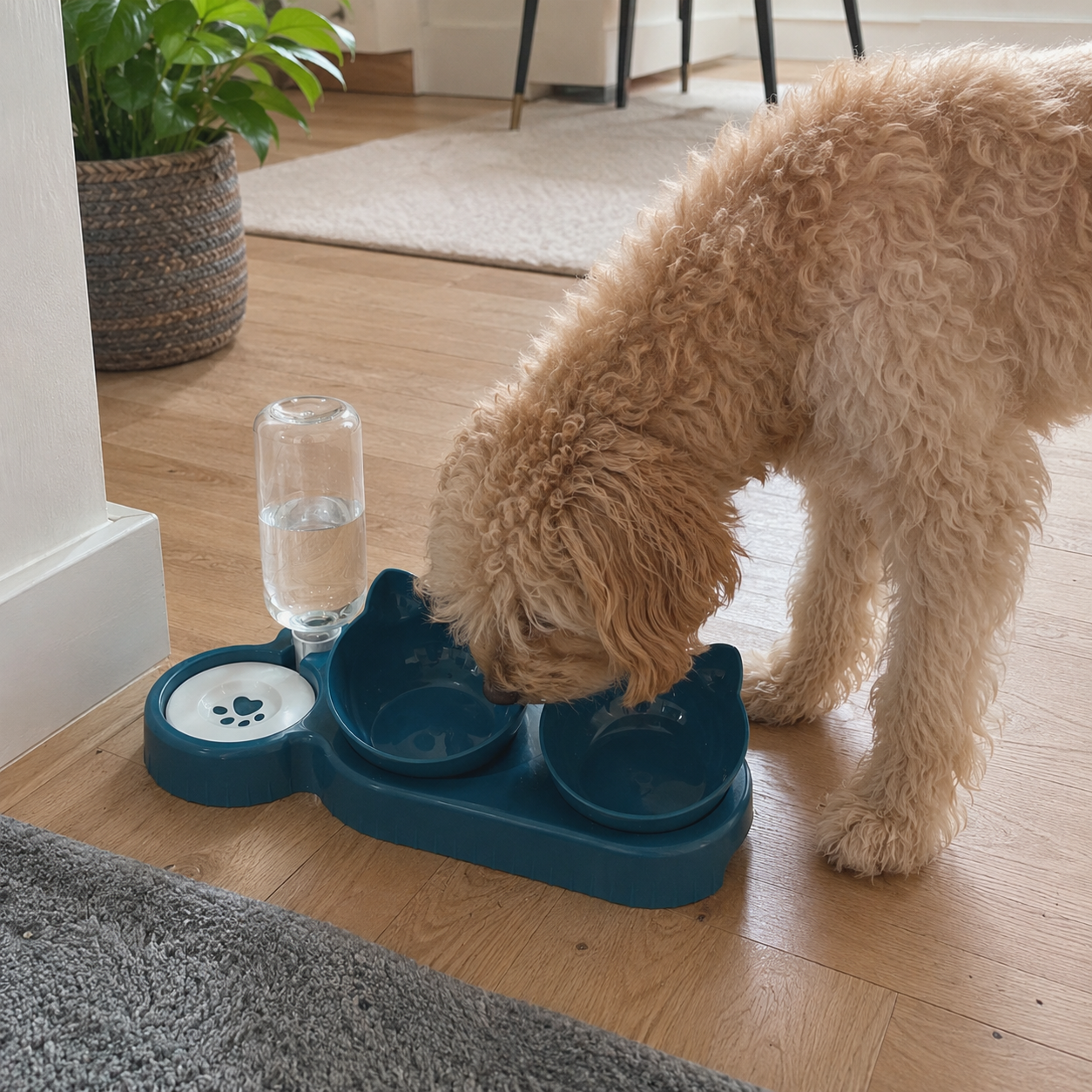Wassernapf für Hunde & Katzen – Rutschfest & Praktisch