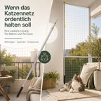 Teleskopstange für Katzennetz – Verstellbare Netzstange