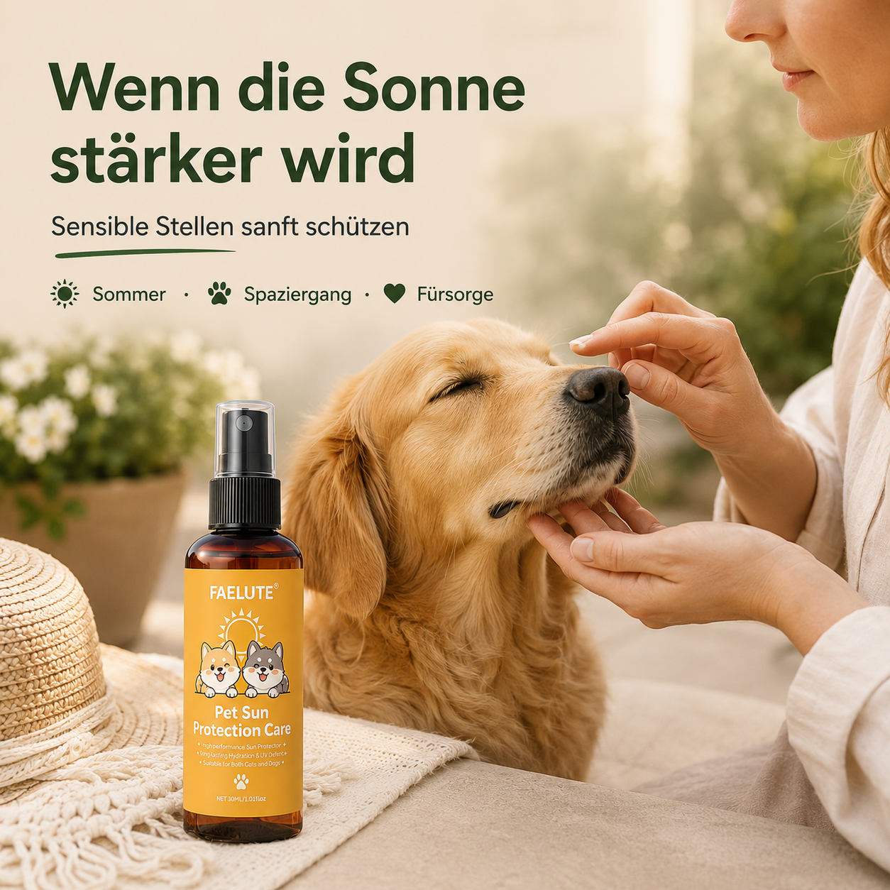 Sonnencreme für Hunde – Schutz für Nase, Ohren & Haut