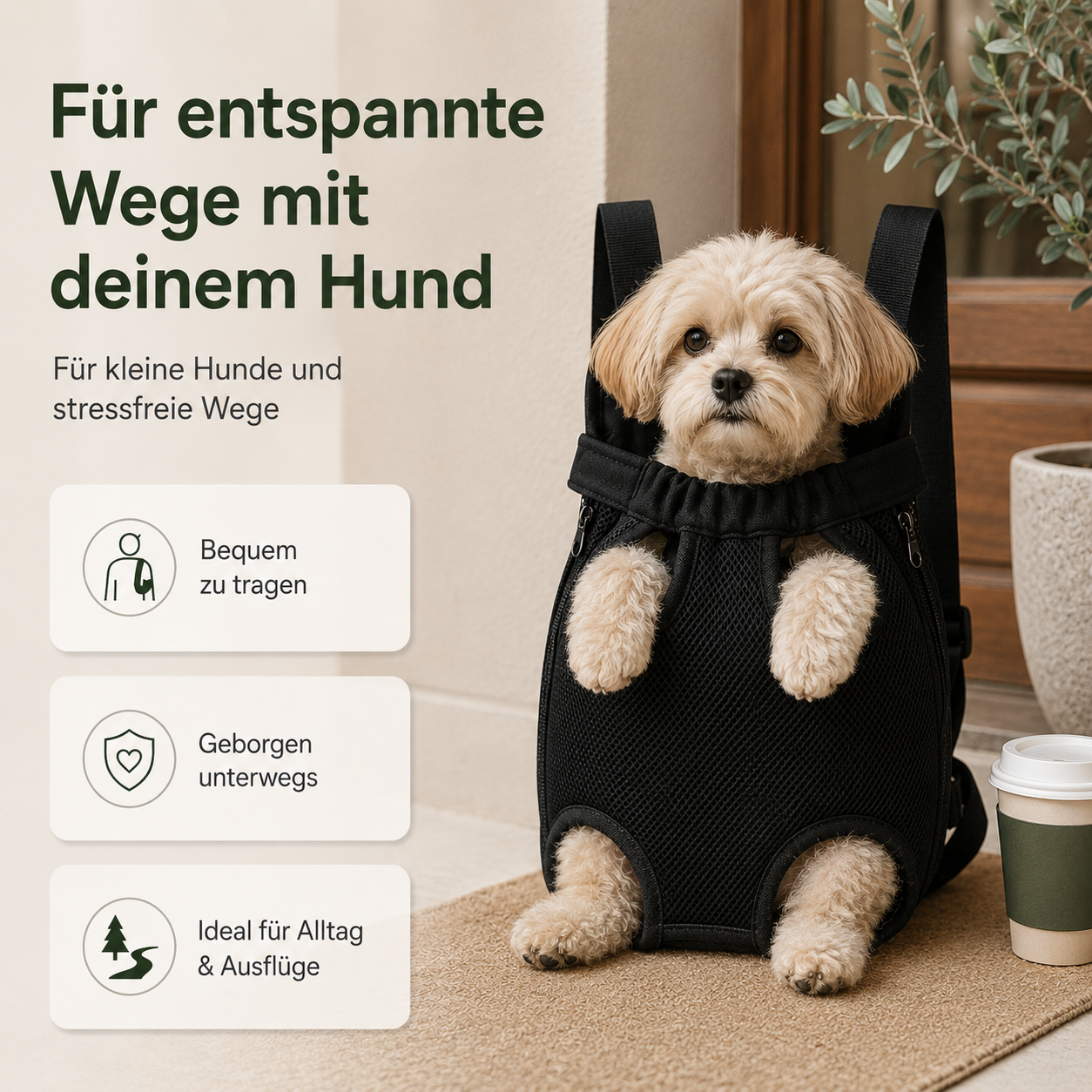 Hundetragetasche für kleine Hunde – Komfortabel unterwegs