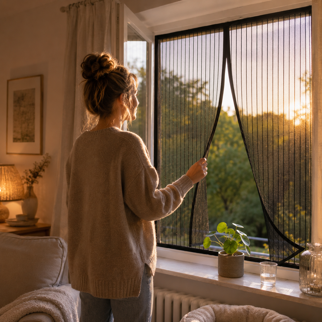 Fliegengitter für Fenster – Zuschneidbar & Selbstklebend