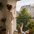 Teleskopstange für Katzennetz – Verstellbare Netzstange