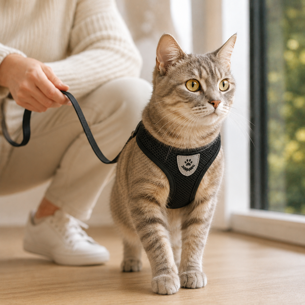 Katzengeschirr mit Leine – Sicher unterwegs