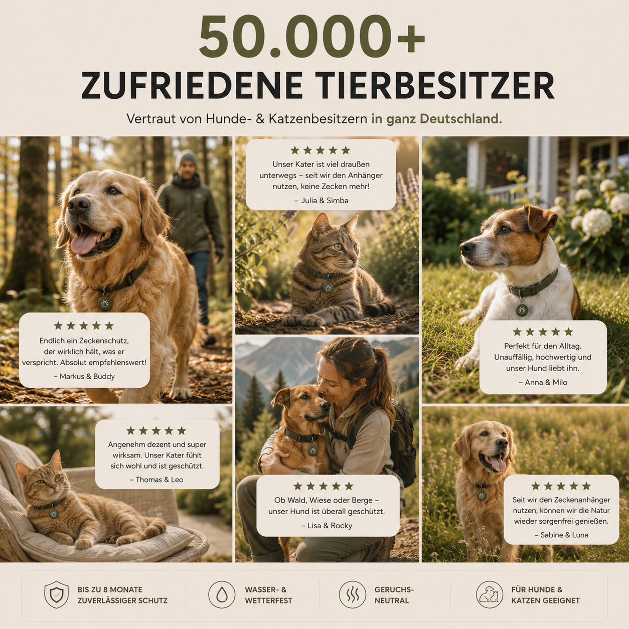 Zeckenanhänger für Hunde & Katzen – Ergänzung zur Zeckenroutine