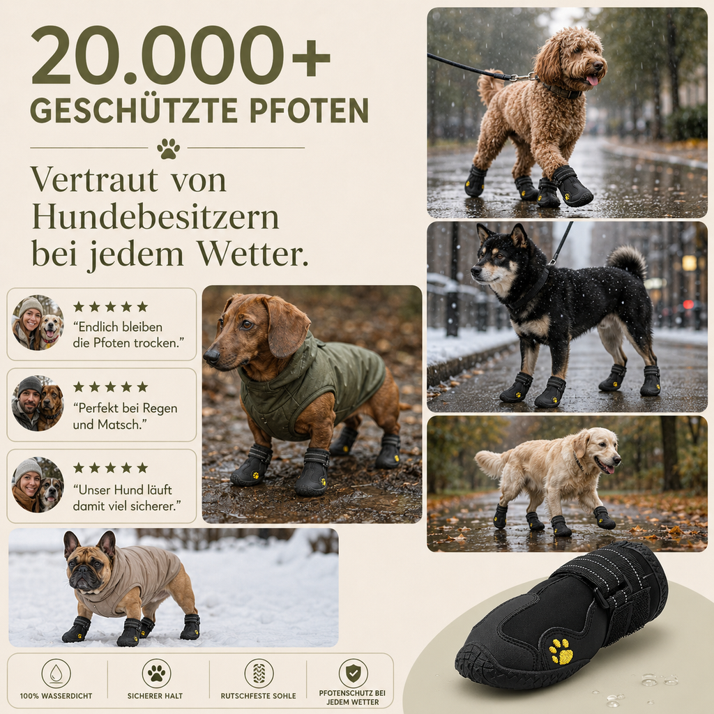 PurePet® PawGuard – Pfotenschutz für Hunde