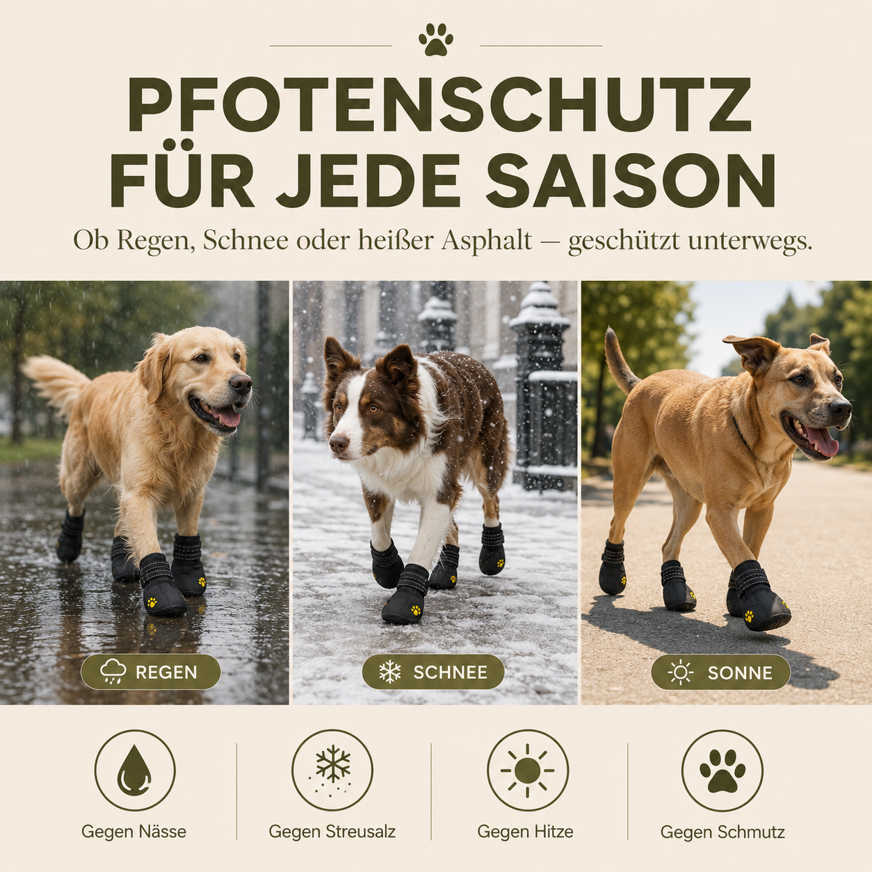 PurePet® PawGuard – Pfotenschutz für Hunde