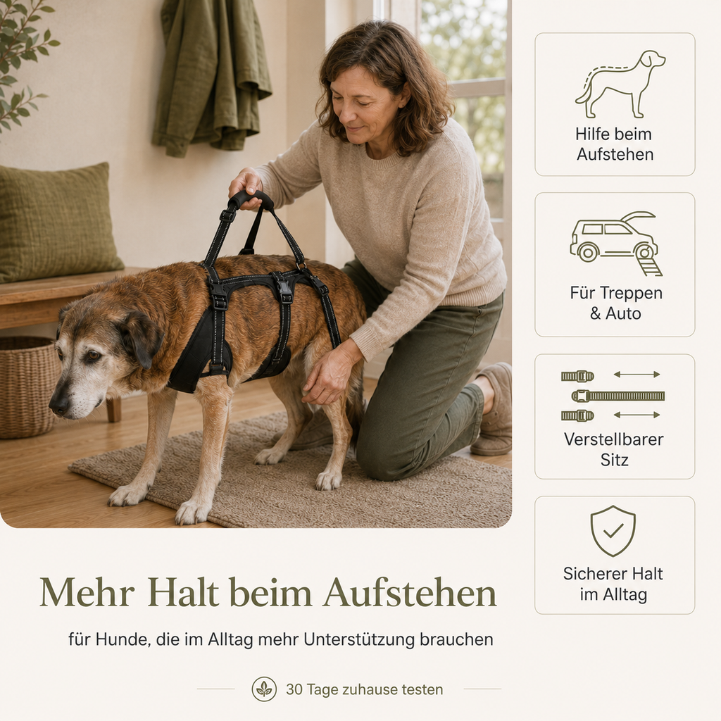 Hunde-Tragegeschirr – leichter helfen im Alltag