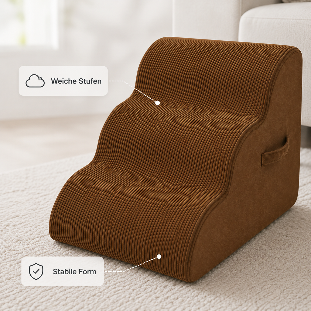 Hundetreppe für Sofa & Bett – weniger Springen im Alltag