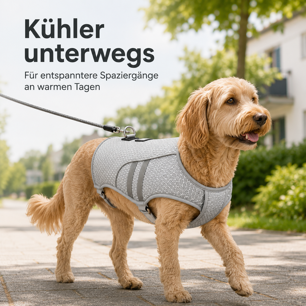 Hundekühlweste für Sommer-Spaziergänge