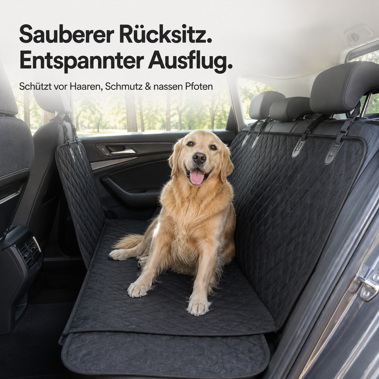 Autoschutzmatte für Hunde – schützt Kofferraum & Ladekante