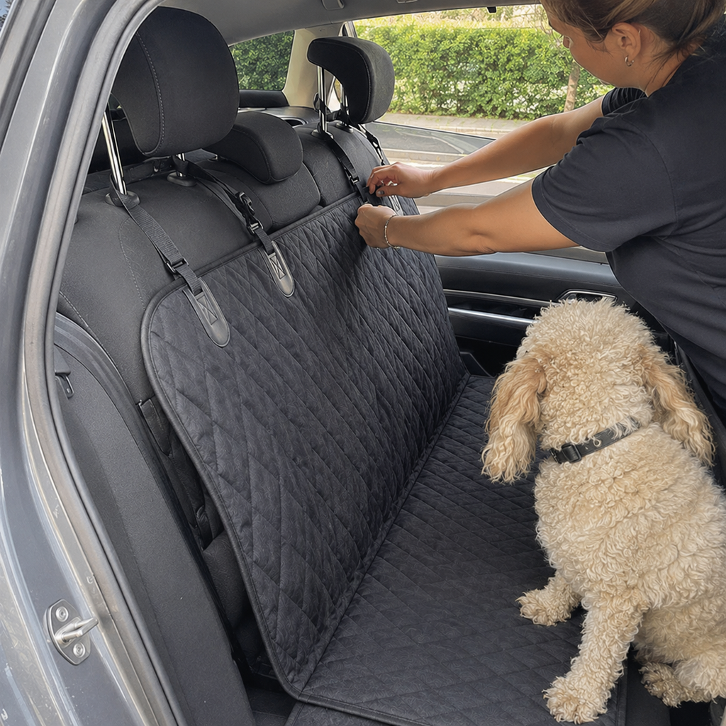 Autoschutzmatte für Hunde – schützt Kofferraum & Ladekante