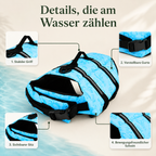 Hundeschwimmweste mit Griff – mehr Sicherheit am Wasser