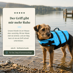 Hundeschwimmweste mit Griff – mehr Sicherheit am Wasser