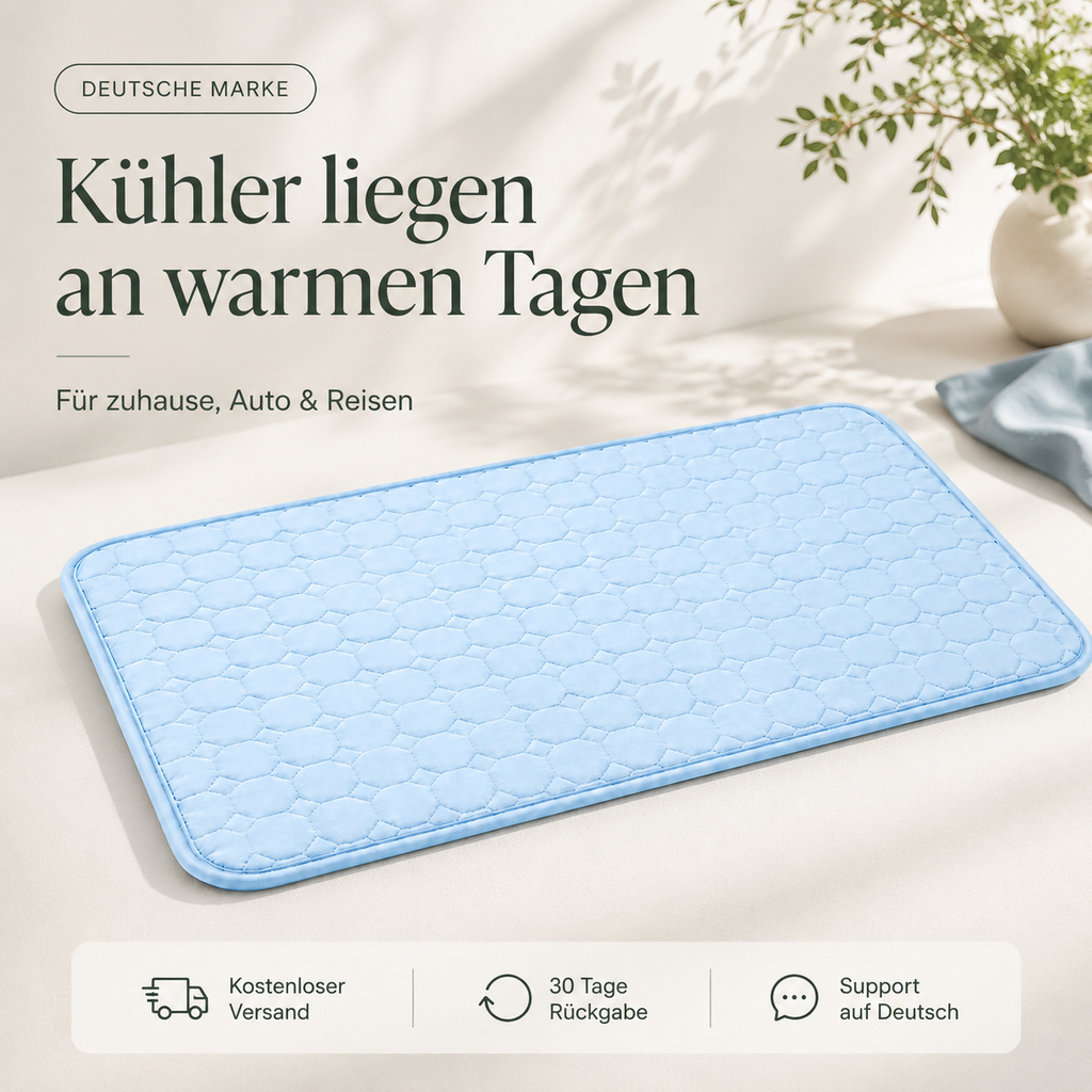 Selbstkühlende Hundematte für warme Tage