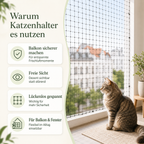 Katzennetz für Balkon & Fenster – sicherer Freigang zuhause