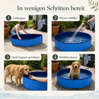 Faltbarer Hundepool für Garten & Terrasse