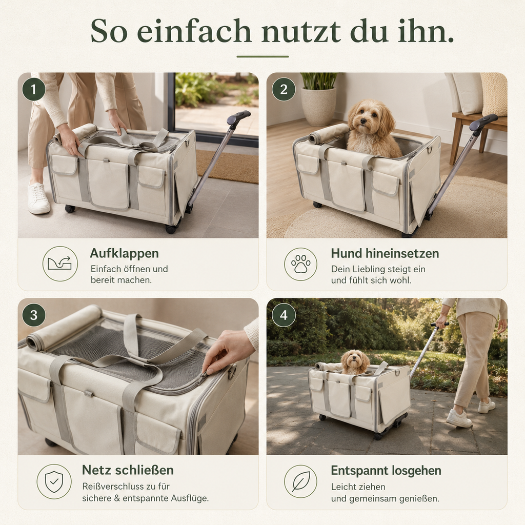 Hundebuggy für kleine Hunde – Komfortabler Haustierwagen