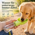 Tragbare Hundewasserflasche – Trinkflasche für unterwegs