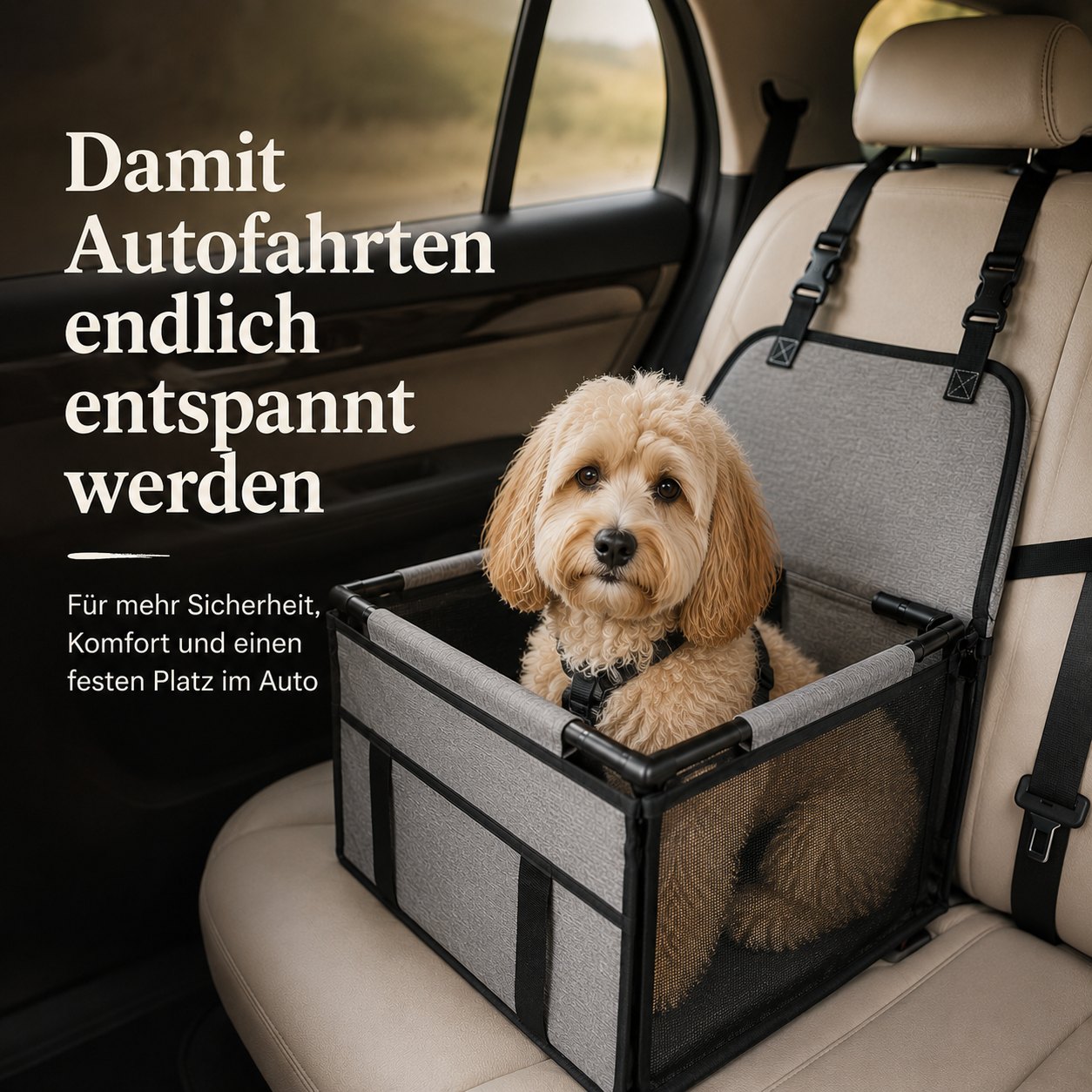Hundesitz fürs Auto – Sicherer Autositz für Hunde