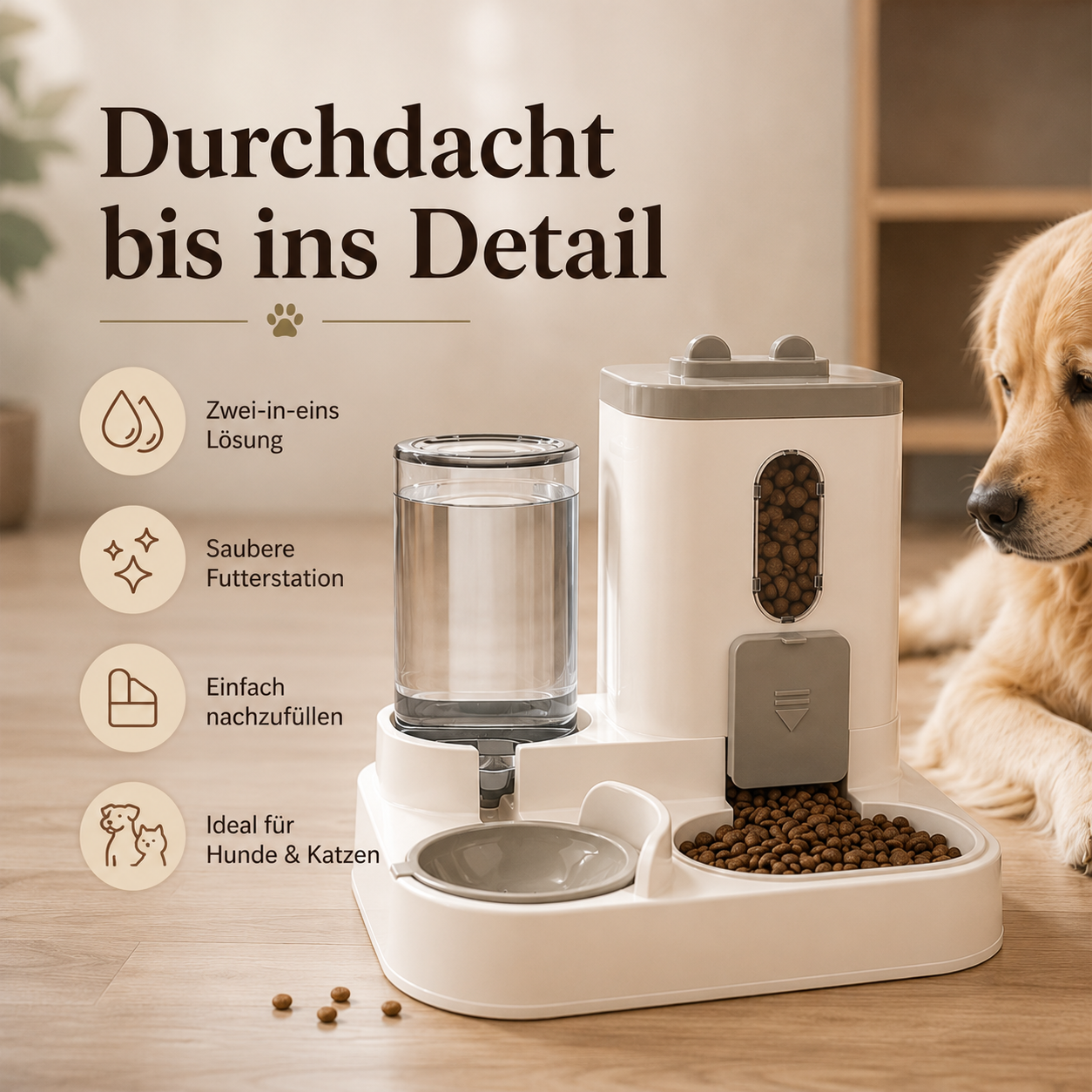 Futter- & Wasserspender für Hunde und Katzen