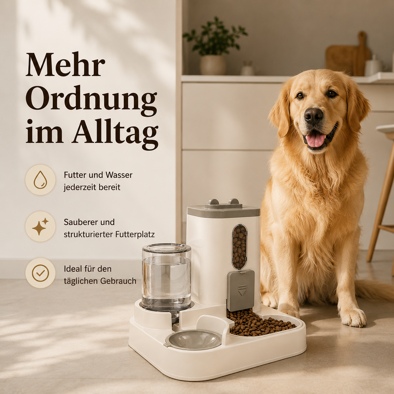 Futter- & Wasserspender für Hunde und Katzen