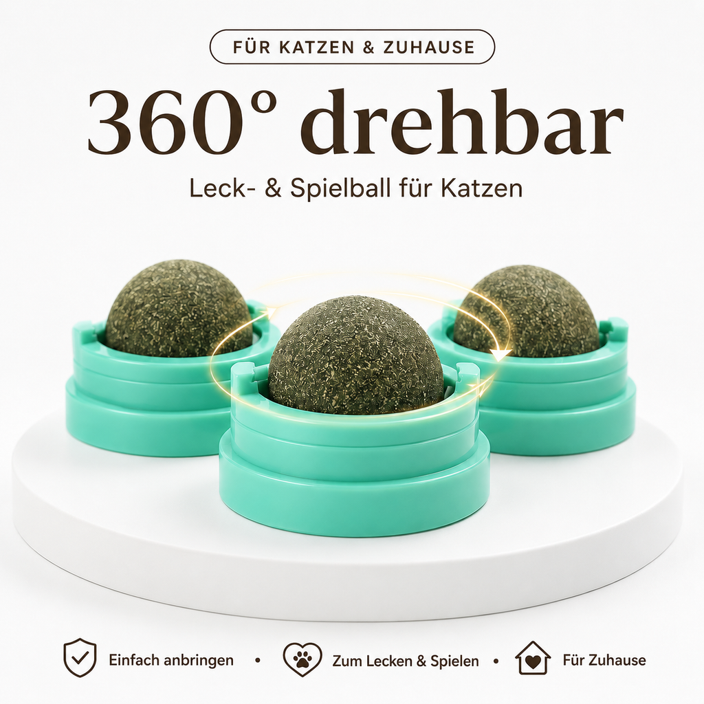 Katzenminze Ball für die Wand – Spielspaß für Katzen