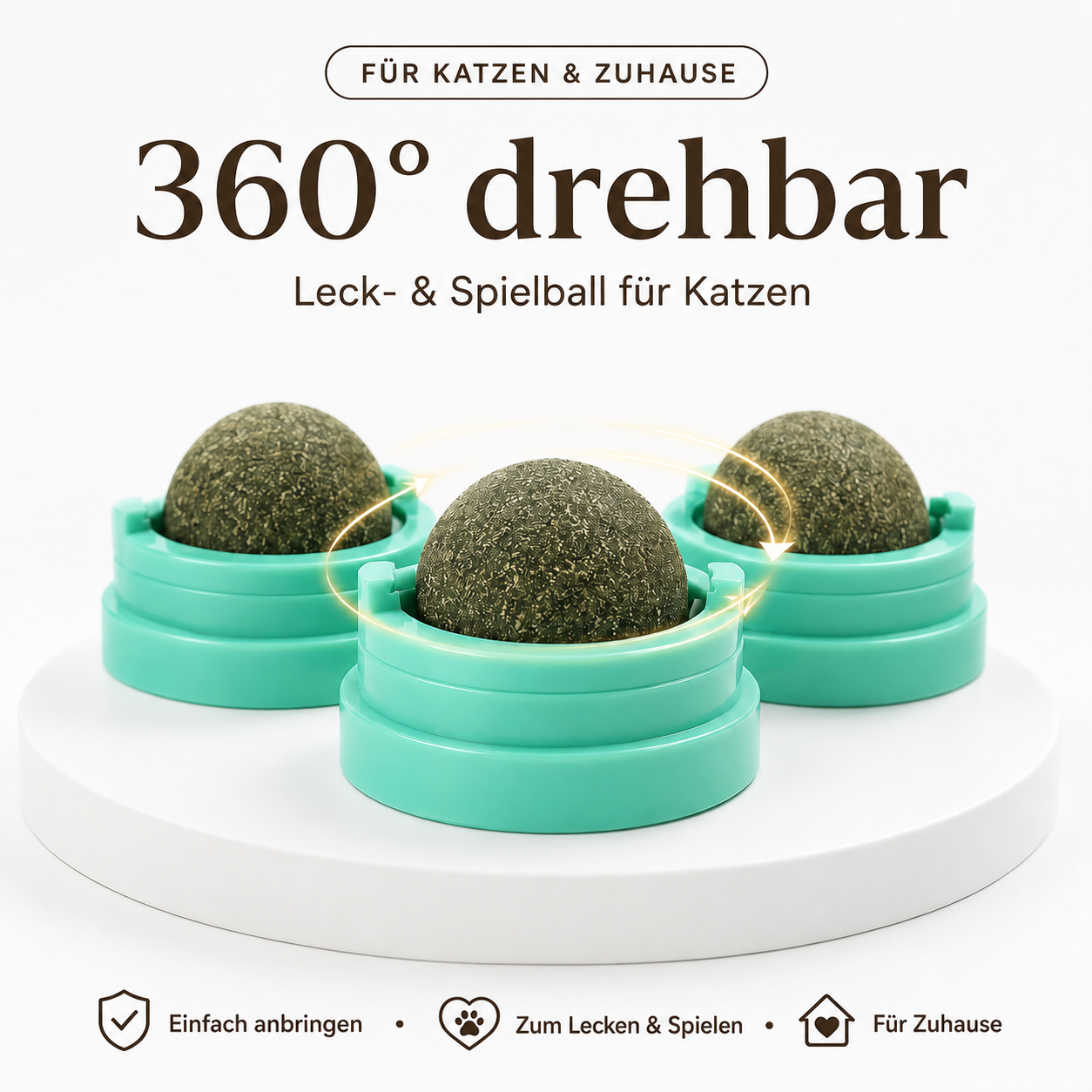 Katzenminze Ball für die Wand – Spielspaß für Katzen