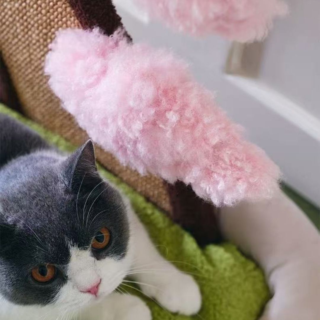 Katzenbett mit Kratzbaum – modernes Katzenmöbel