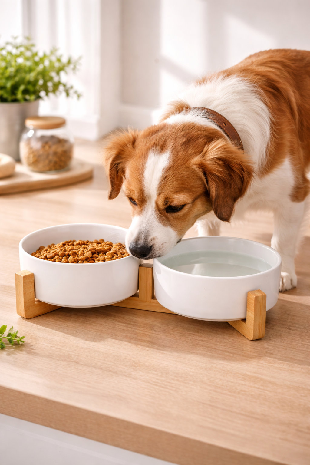 Erhöhte Futterstation für Hunde – schont Nacken & sorgt für sauberes Fressen