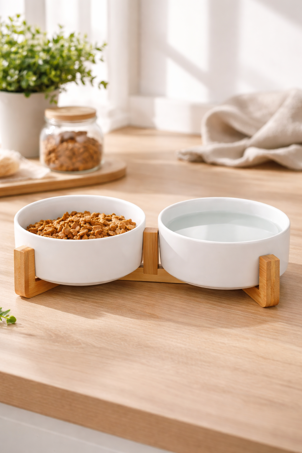 Erhöhte Futterstation für Hunde – schont Nacken & sorgt für sauberes Fressen