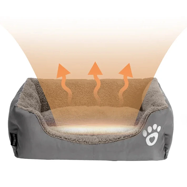 Plüsch Haustierbett quadratisch