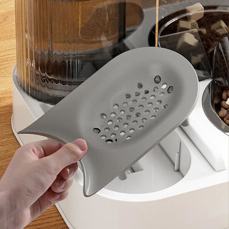 Futterautomat – automatischer Doppelnapf für Hunde & Katzen