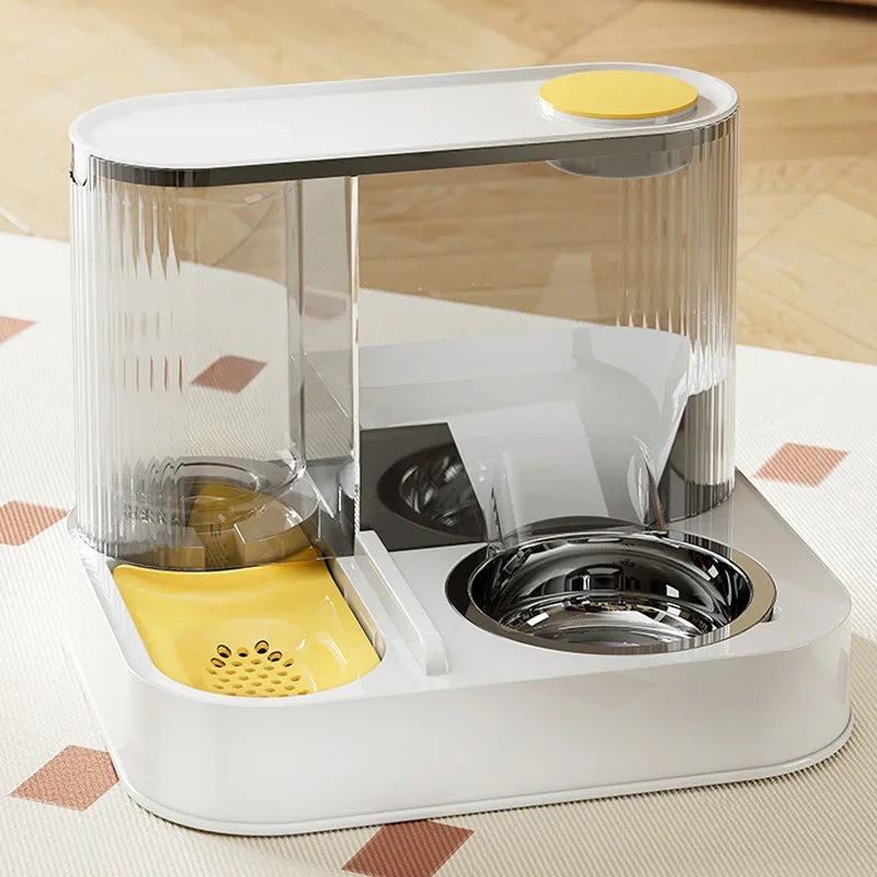 Futterautomat – automatischer Doppelnapf für Hunde & Katzen