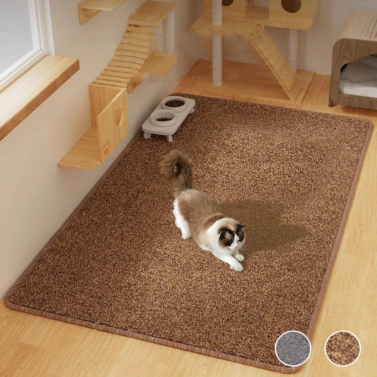 Große Sisal Kratzmatte für Katzen – Rutschfest & Vielseitig – rutschfest & vielseitig