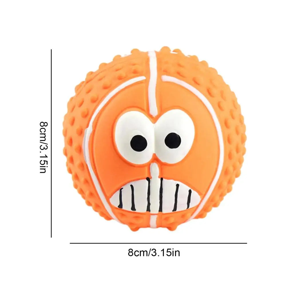 Latexball Hundespielzeug mit Quietscher