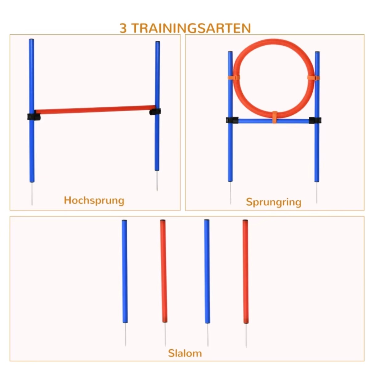 Hunde Agility Trainingsset 4-teilig