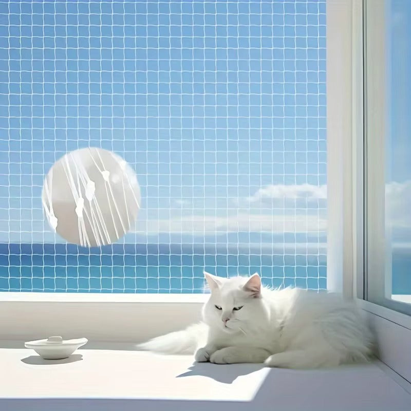 Katzennetz Balkon & Fenster 2x3 m – drahtverstärkt